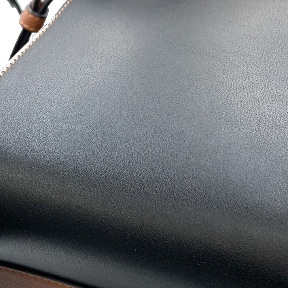 Loewe Hammock Calf Leather Handbag Black Brown Bag - Picture 7 of 12
